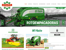 Tablet Screenshot of duranmaquinaria.com